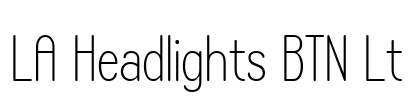 LA Headlights BTN Lt Font Image