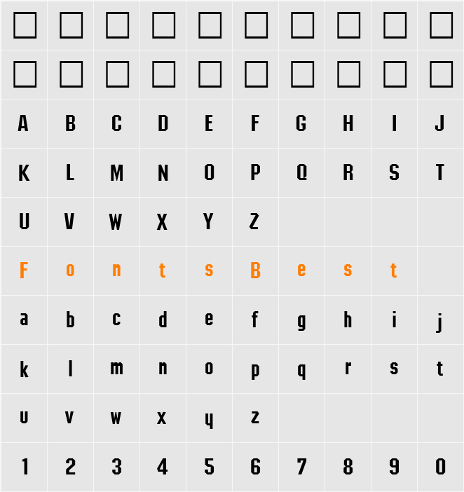 PSL-Samson Character Map