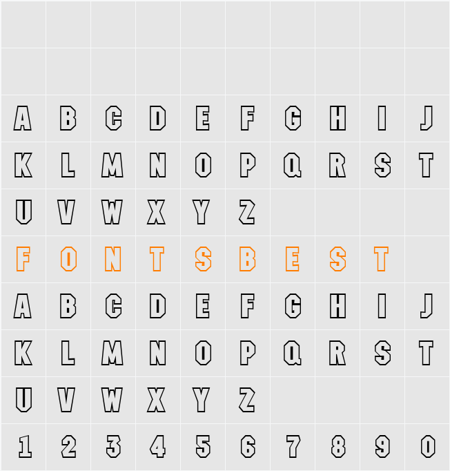 a_MeccanoOtl Character Map