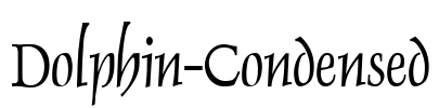 Dolphin-Condensed Font Image