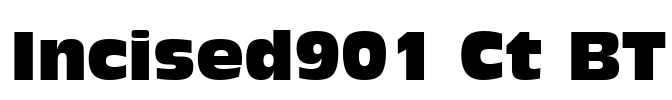 Incised901 Ct BT Font Image