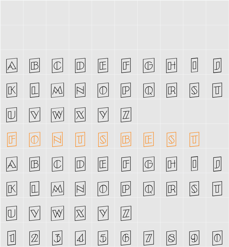 a_BentoCmOtlUp Character Map