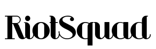 RiotSquad Font Image