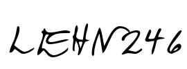 LEHN246 Font Image