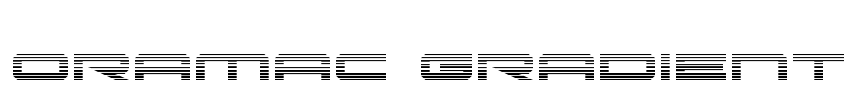 Oramac Gradient Font Image