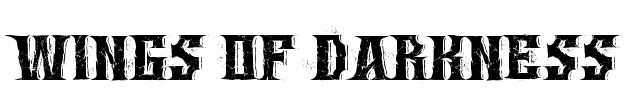 Wings of Darkness Font Image