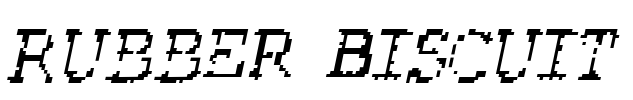 Rubber Biscuit Font Image