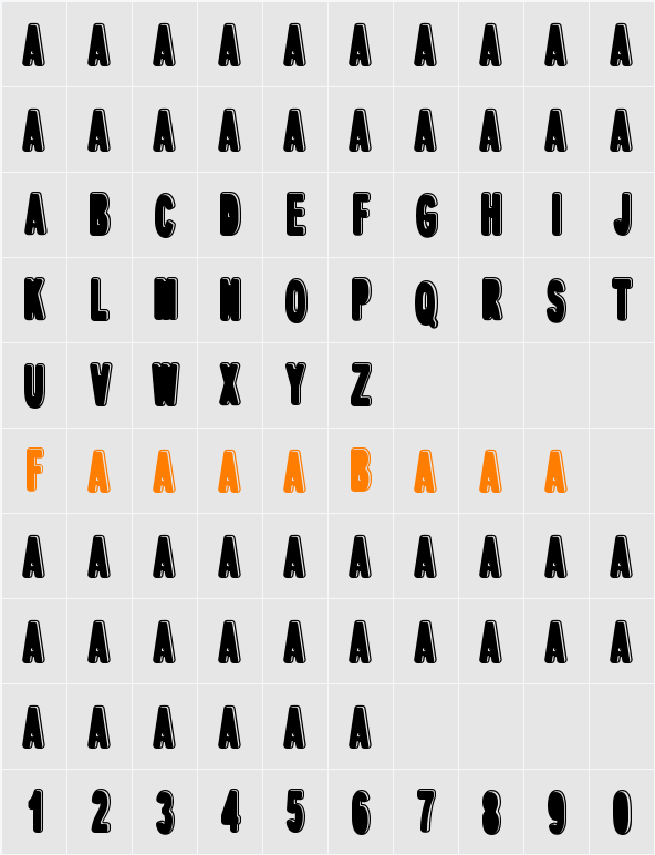 dPopper Character Map
