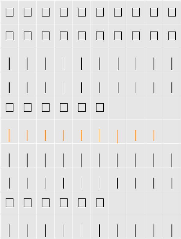 UpcEP72xTt Character Map