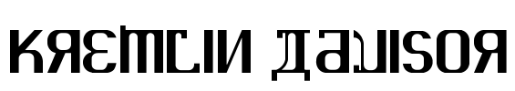 KREMLIN ADVISOR Font Image