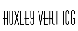 Huxley Vert ICG Font Image