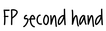 FP second hand Font Image