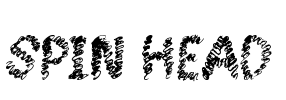 Spin Head Font Image
