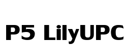 P5 LilyUPC Font Image