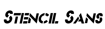 Stencil Sans Font Image