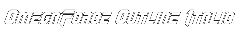 OmegaForce Outline Italic