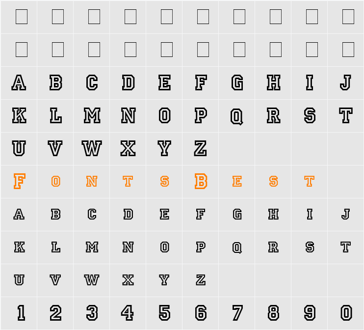Princetown Character Map
