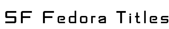 SF Fedora Titles Font Image