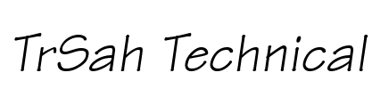 TrSah Technical Font Image