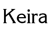 Keira Font Image
