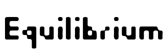 Equilibrium Font Image