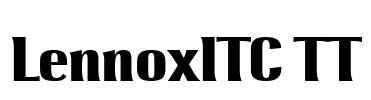 LennoxITC TT Font Image