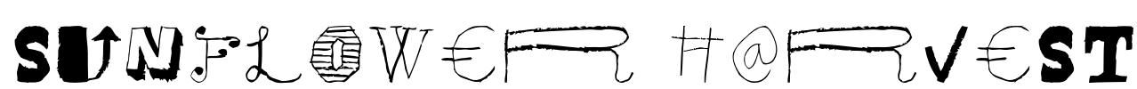 Sunflower Harvest Font Image