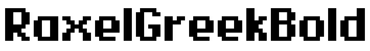 RaxelGreekBold Font Image