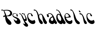 Psychadelic Font Image