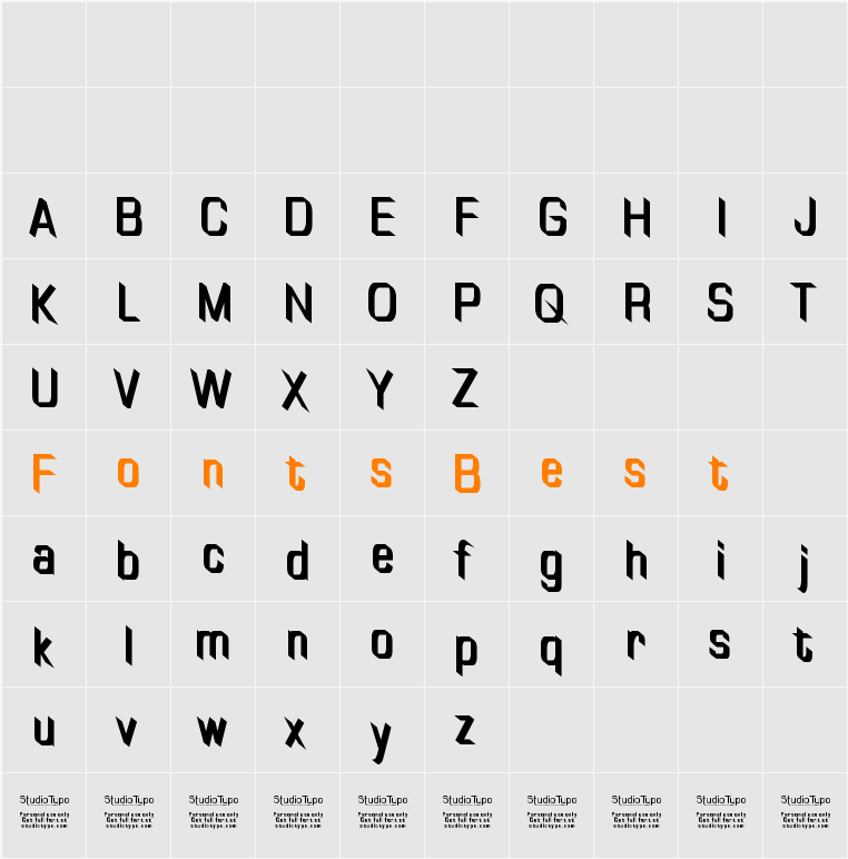 TinyPlate Character Map