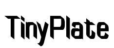 TinyPlate Font Image