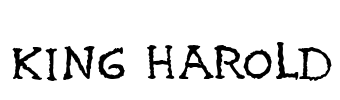 King Harold Font Image