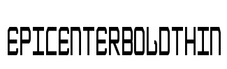 EpicenterBoldThin Font Image