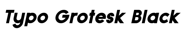 Typo Grotesk Black