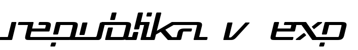 Republika V Exp Font Image