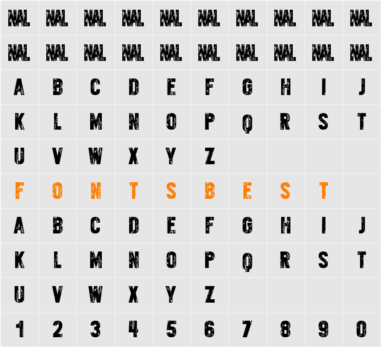 Varietykiller Character Map