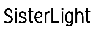 SisterLight Font Image