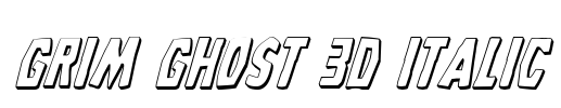 Grim Ghost 3D Italic