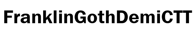 FranklinGothDemiCTT