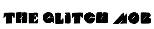 THE GLITCH MOB Font Image