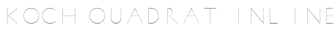 Koch Quadrat Inline Font Image