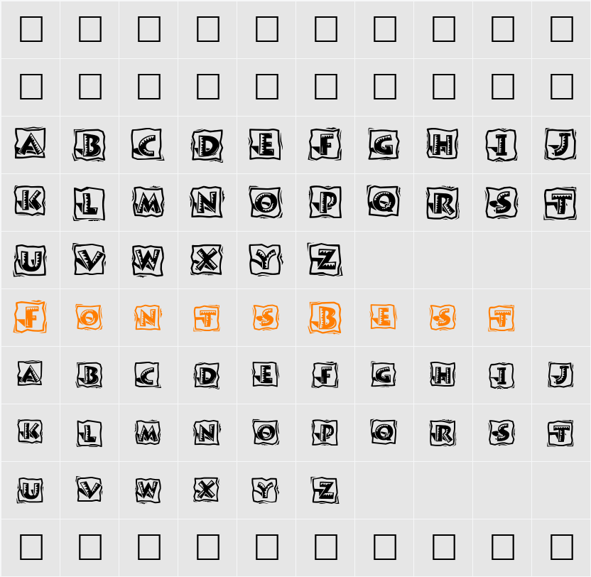Ryp fiestaB Character Map
