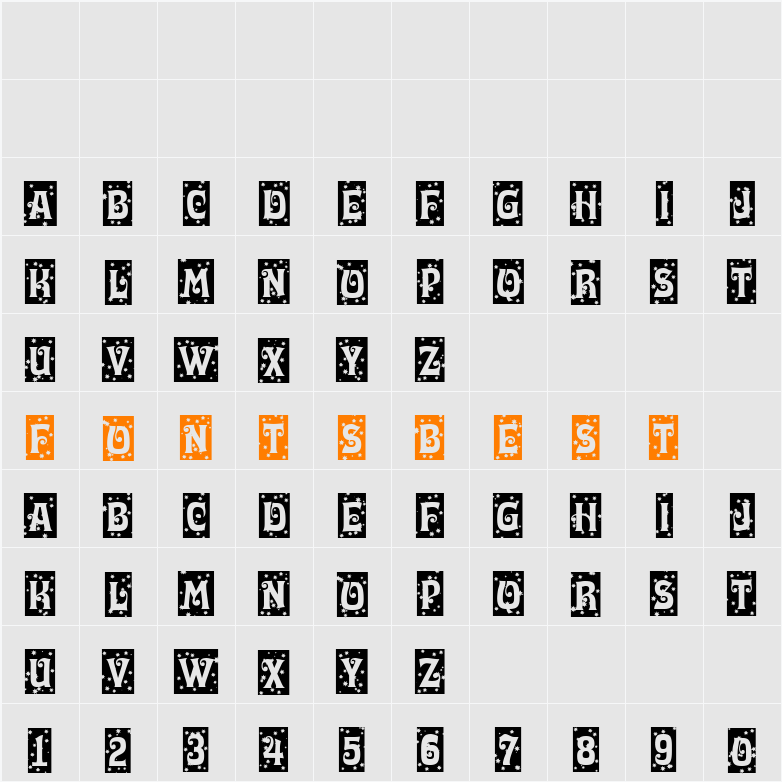 a_LuggerCmStNt Character Map