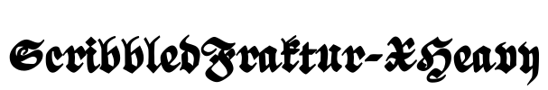 ScribbledFraktur-XHeavy