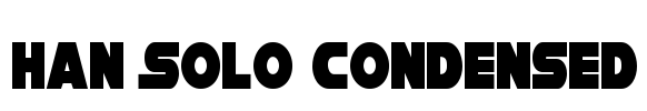 Han Solo Condensed Font Image