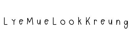 LyeMueLookKreung Font Image