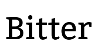 Bitter Font Image