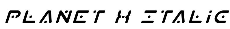 Planet X Italic