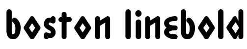 Boston LineBold Font Image
