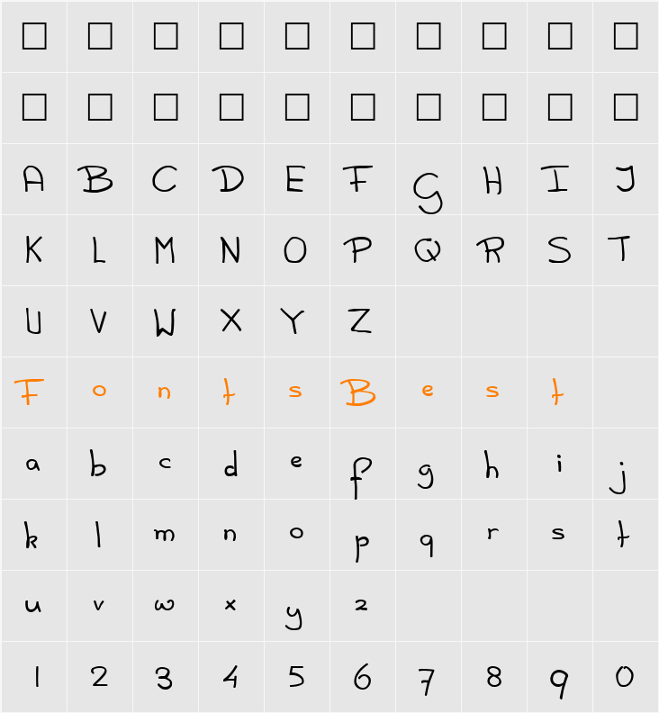 Scratchpad Character Map